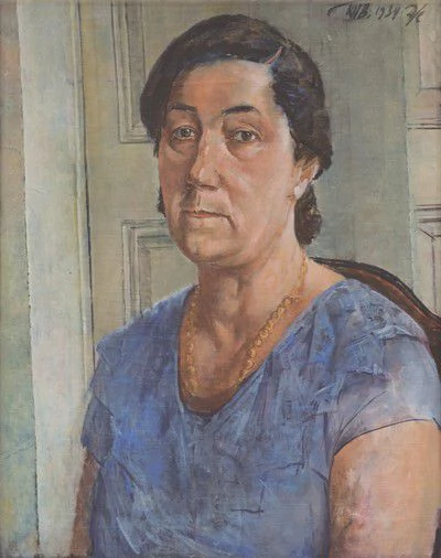 К.С. Петров-Водкин. Портрет М.Ф. Петровой-Водкиной, жены художника. 1934