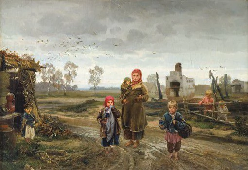 И.М. Прянишников. Погорелые. 1871