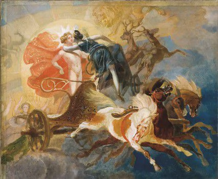 К.П. Брюллов. Затмение солнца (Прощание Дианы с Аполлоном). 1852