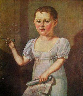 М.Ю. Лермонтов ребенком 1817 - 1818