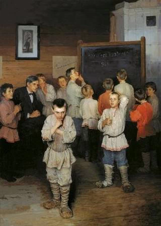 Устный счет. В народной школе С. А. Рачинского 1895