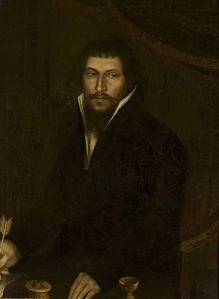 Портрет неизвестного мужчины с гусиным пером