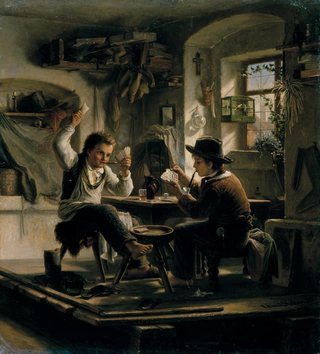 Игра в карты. 1863