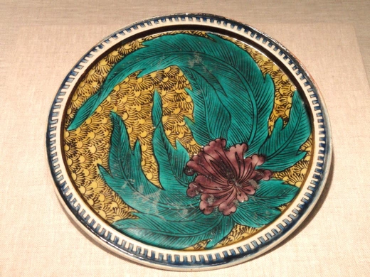 Блюдо с росписью в стиле Аотэ ??. XVII век
